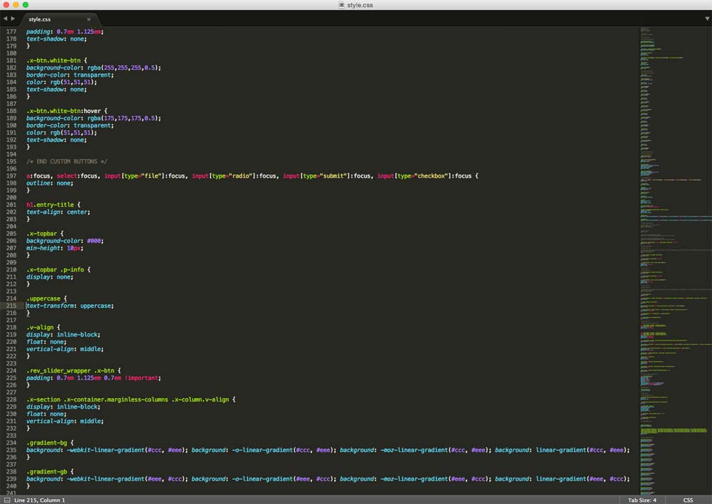 Sublime Text code photo